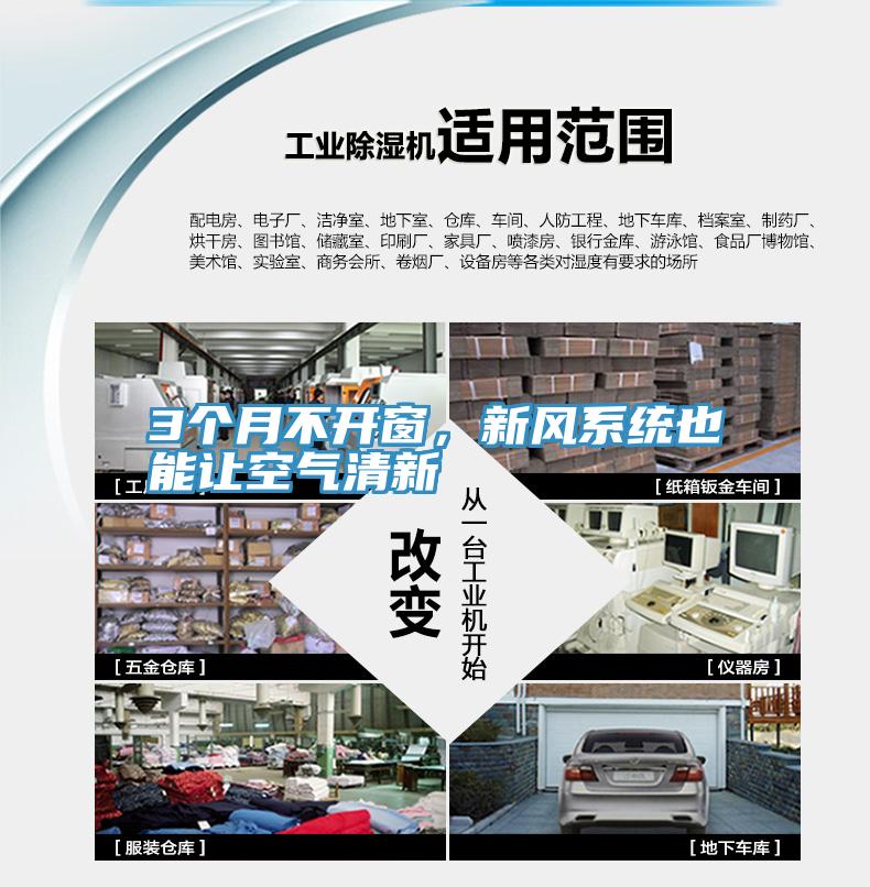 3个月不开窗，新风系统也能让空气清新