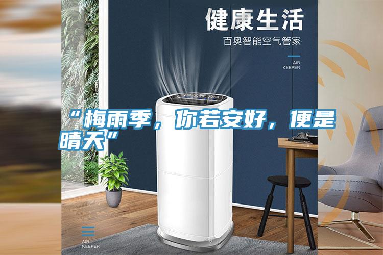 “梅雨季，你若安好，便是晴天”