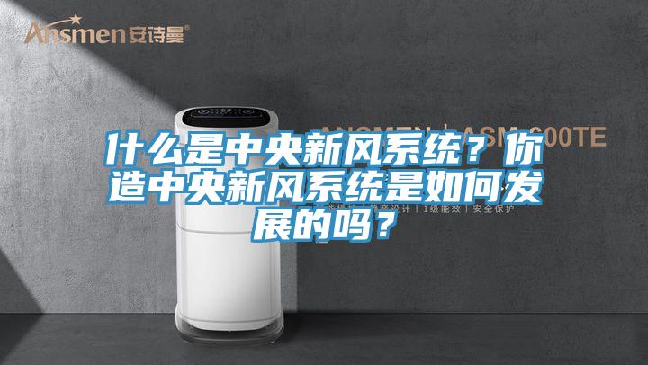 什么是中央新风系统？你造中央新风系统是如何发展的吗？