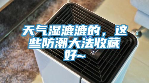天气湿漉漉的，这些防潮大法收藏好~