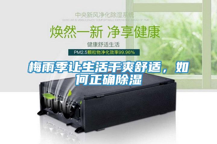 梅雨季让生活干爽舒适，如何正确除湿