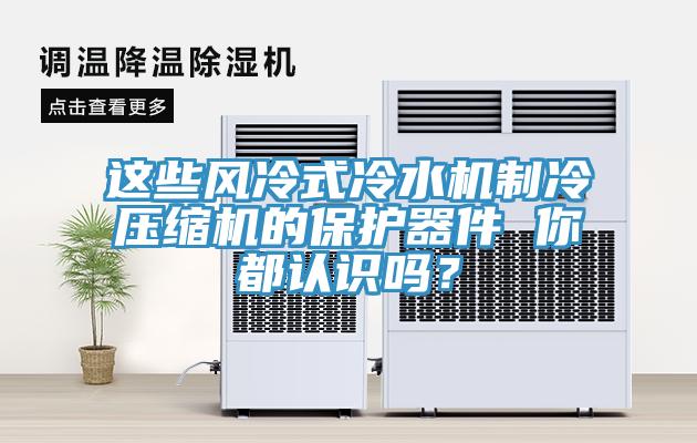这些风冷式冷水机制冷压缩机的保护器件 你都认识吗？