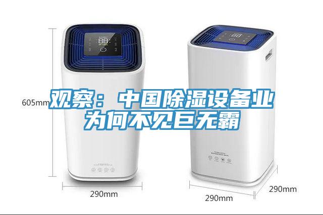 观察：中国除湿设备业为何不见巨无霸