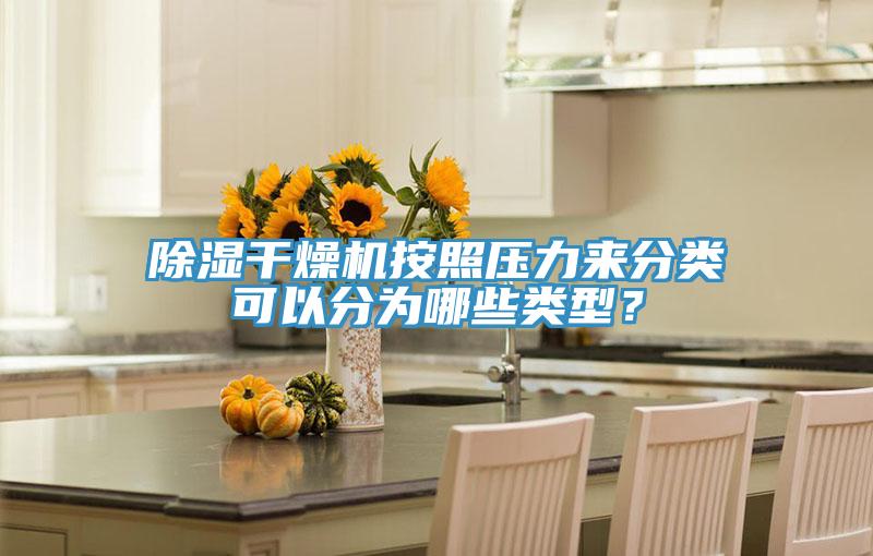 除湿干燥机按照压力来分类可以分为哪些类型？