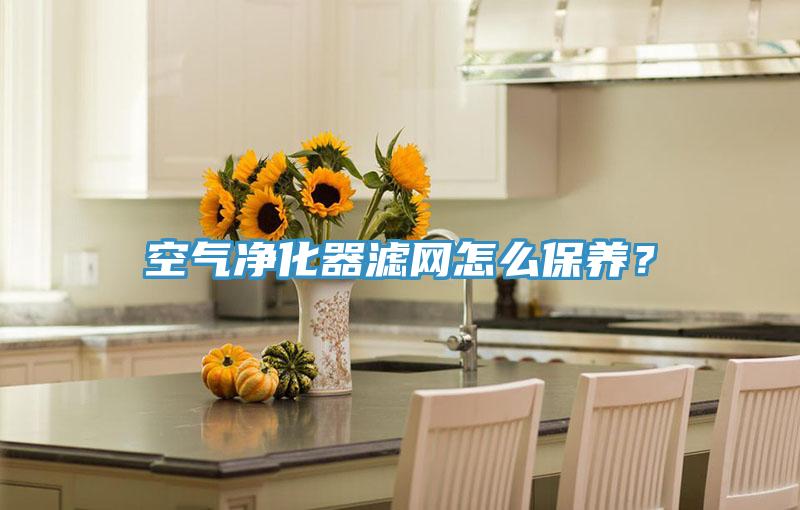 空气净化器滤网怎么保养？
