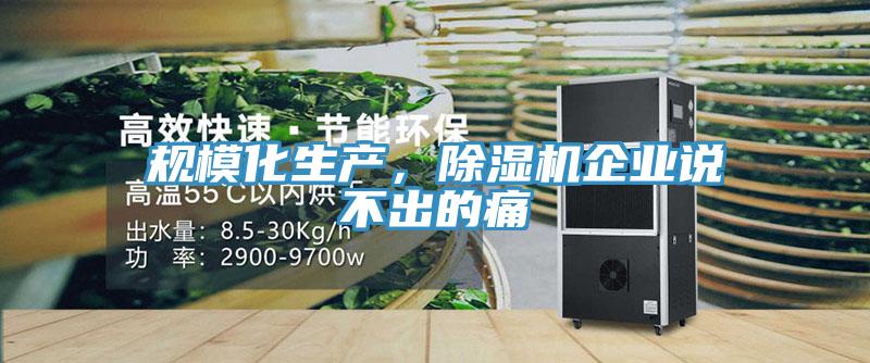 规模化生产，91免费网站在线观看企业说不出的痛
