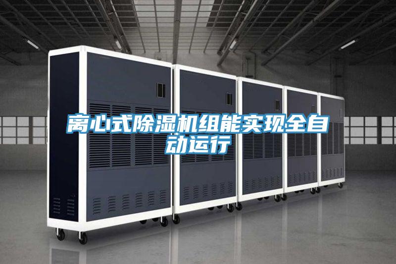 离心式91免费网站在线观看组能实现全自动运行