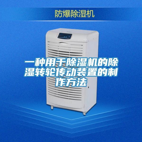 一种用于91免费网站在线观看的除湿转轮传动装置的制作方法