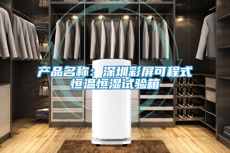 产品名称：深圳彩屏可程式恒温恒湿试验箱