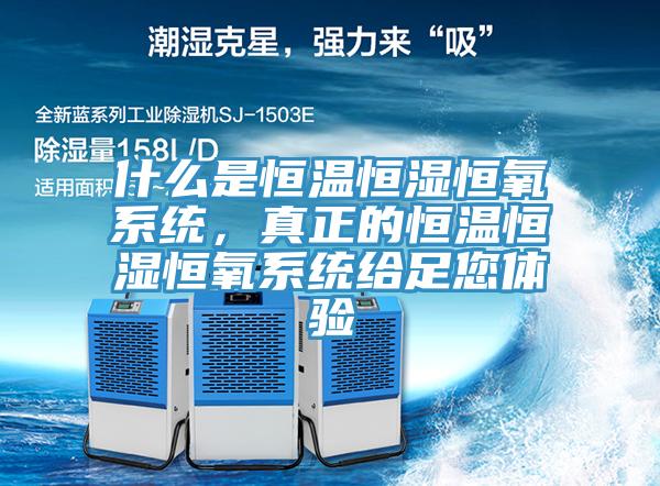 什么是恒温恒湿恒氧系统，真正的恒温恒湿恒氧系统给足您体验