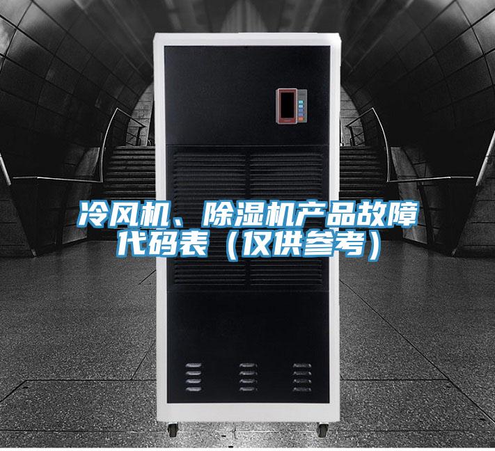 冷风机、91免费网站在线观看产品故障代码表（仅供参考）