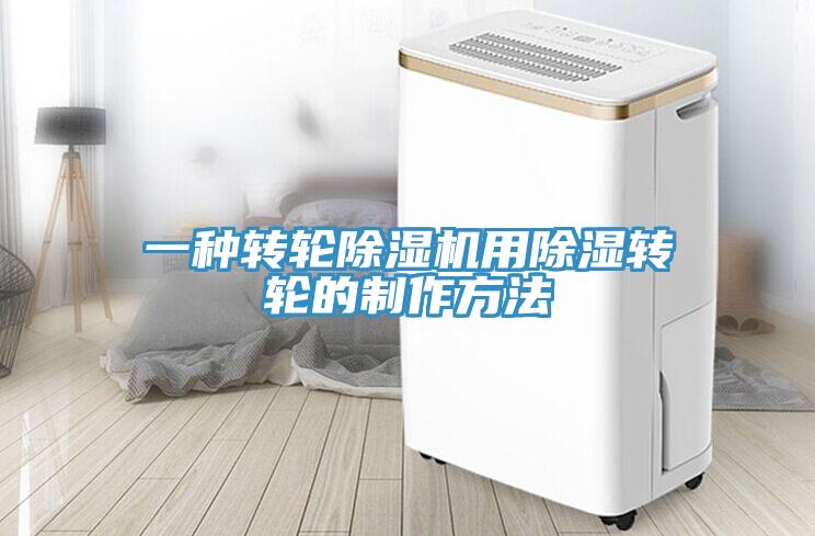 一种转轮91免费网站在线观看用除湿转轮的制作方法