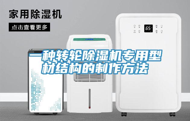 一种转轮91免费网站在线观看专用型材结构的制作方法