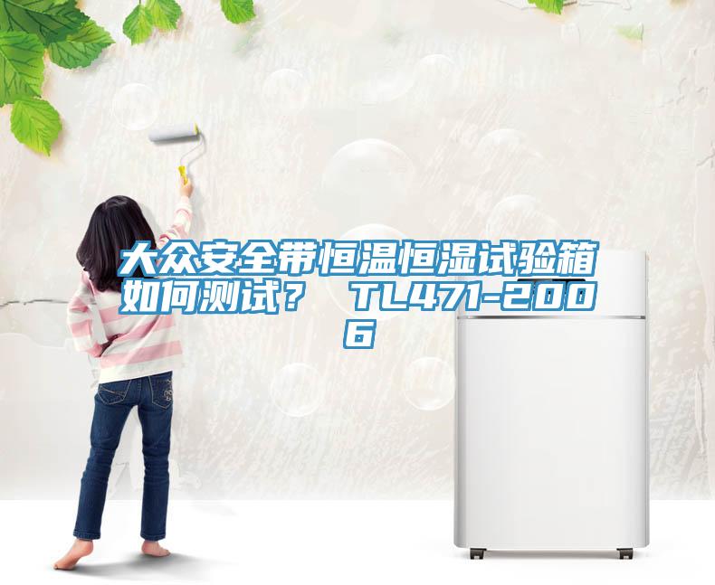 大众安全带恒温恒湿试验箱如何测试？ TL471-2006
