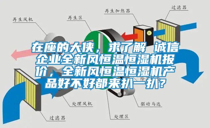 在座的大侠，求了解 诚信企业全新风恒温恒湿机报价，全新风恒温恒湿机产品好不好都来扒一扒？
