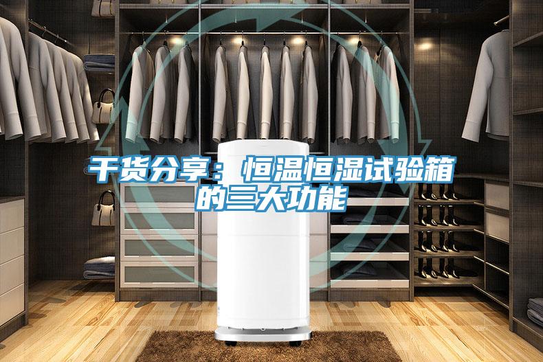 干货分享：恒温恒湿试验箱的三大功能