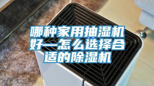 哪种家用抽湿机好—怎么选择合适的91免费网站在线观看