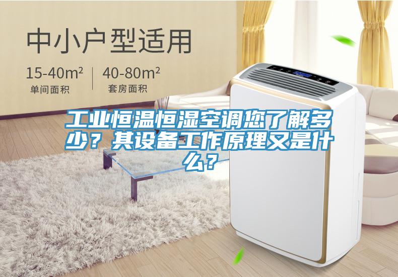 工业恒温恒湿空调您了解多少？其设备工作原理又是什么？
