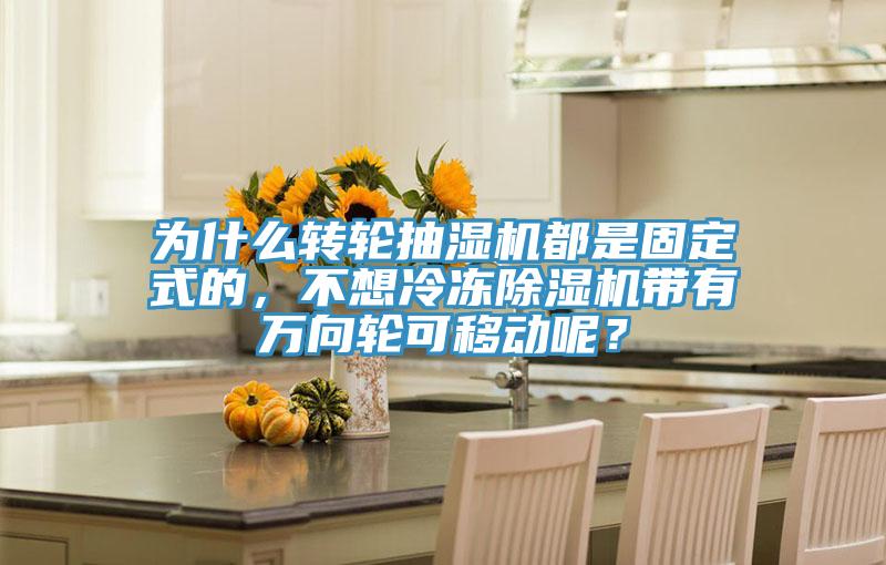 为什么转轮抽湿机都是固定式的，不想冷冻91免费网站在线观看带有万向轮可移动呢？