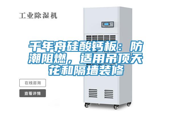 千年舟硅酸钙板：防潮阻燃，适用吊顶天花和隔墙装修