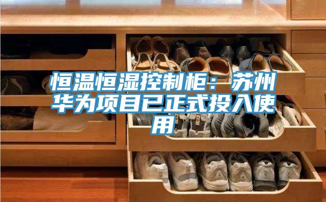 恒温恒湿控制柜：苏州华为项目已正式投入使用