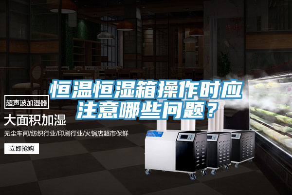 恒温恒湿箱操作时应注意哪些问题？