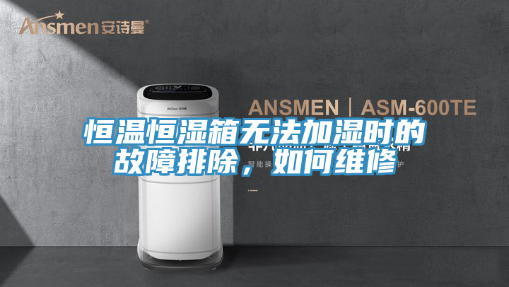 恒温恒湿箱无法加湿时的故障排除，如何维修