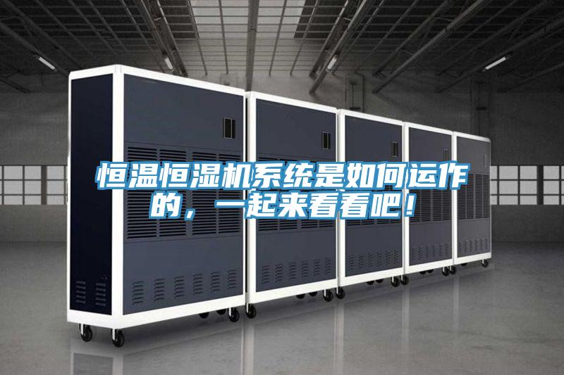 恒温恒湿机系统是如何运作的，一起来看看吧！