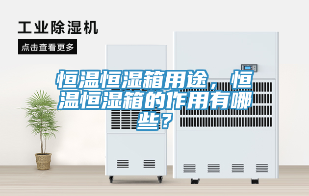 恒温恒湿箱用途，恒温恒湿箱的作用有哪些？