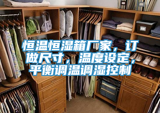恒温恒湿箱厂家，订做尺寸，温度设定，平衡调温调湿控制