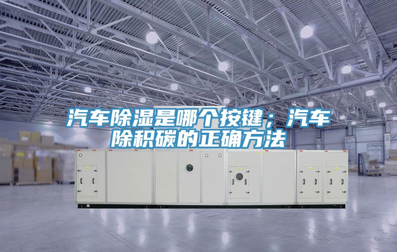 汽车除湿是哪个按键；汽车除积碳的正确方法