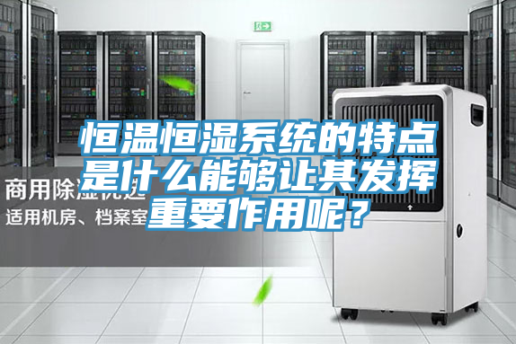 恒温恒湿系统的特点是什么能够让其发挥重要作用呢？