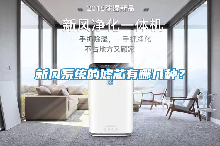 新风系统的滤芯有哪几种？