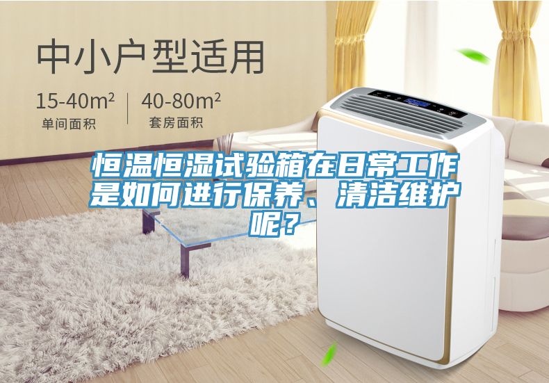 恒温恒湿试验箱在日常工作是如何进行保养、清洁维护呢？