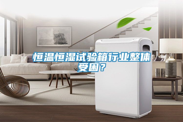 恒温恒湿试验箱行业整体受困？