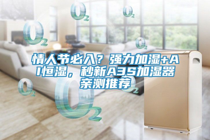 情人节必入？强力加湿+AI恒湿，秒新A3S加湿器亲测推荐