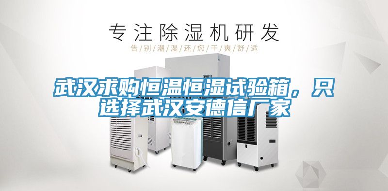 武汉求购恒温恒湿试验箱，只选择武汉安德信厂家
