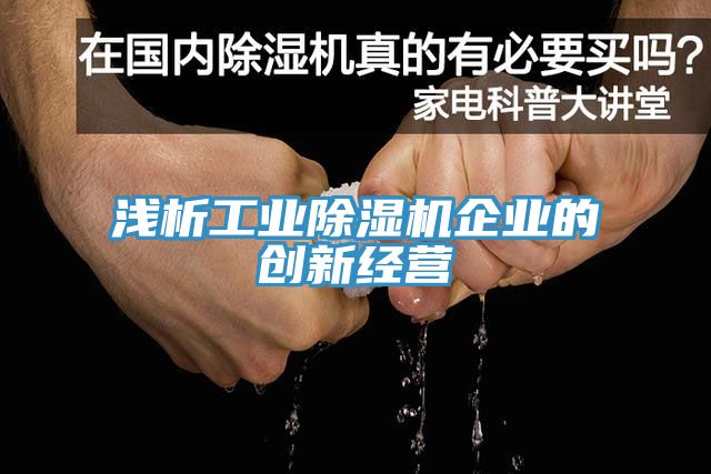 浅析工业91免费网站在线观看企业的创新经营