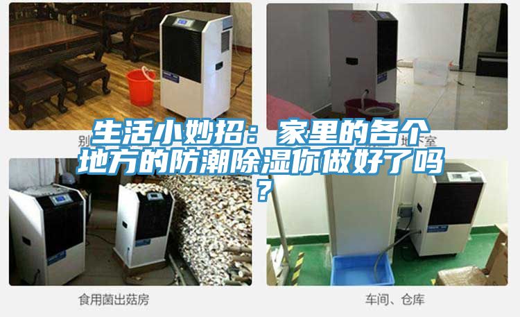 生活小妙招：家里的各个地方的防潮除湿你做好了吗？