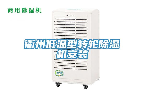 衢州低温型转轮91免费网站在线观看安装