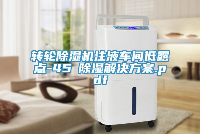 转轮91免费网站在线观看注液车间低露点-45℃除湿解决方案.pdf
